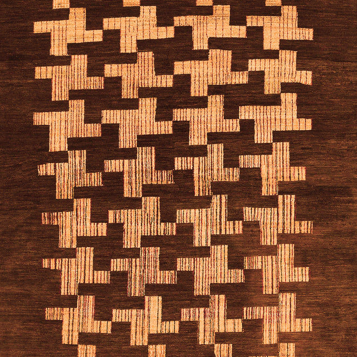 Machine Washable Abstract Orange Modern Area Rugs, wshabs1619org