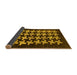 Sideview of Abstract Yellow Modern Rug, abs1619yw