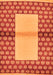 Machine Washable Abstract Orange Modern Area Rugs, wshabs161org