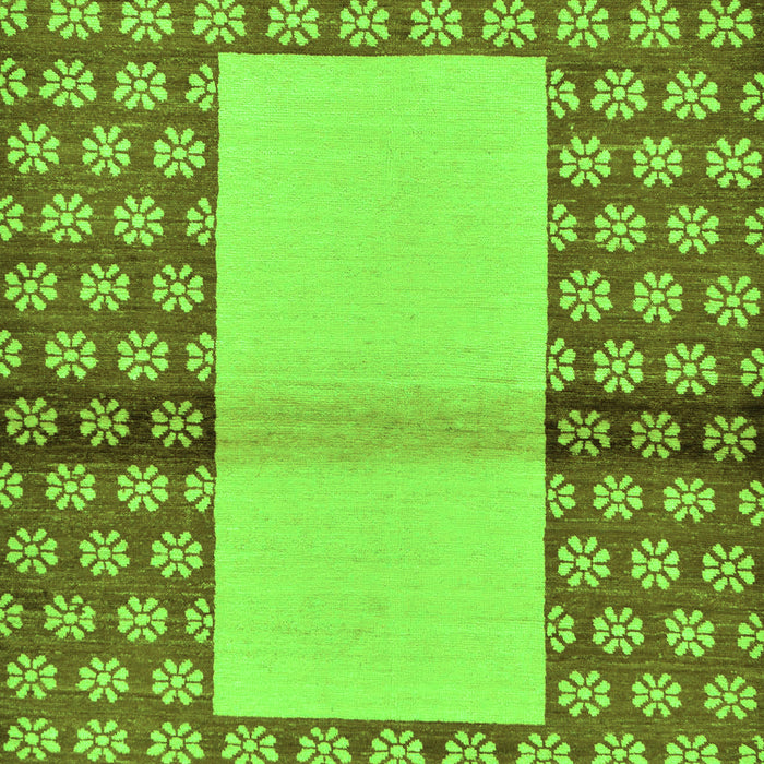 Abstract Green Modern Rug, abs161grn