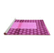 Sideview of Machine Washable Abstract Purple Modern Area Rugs, wshabs161pur