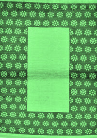 Abstract Emerald Green Modern Rug, abs161emgrn