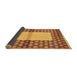 Sideview of Abstract Brown Modern Rug, abs161brn