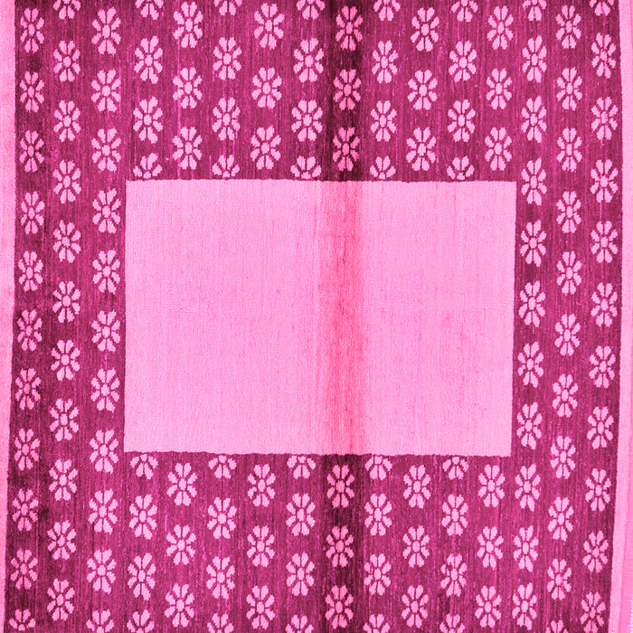 Square Abstract Pink Modern Rug, abs161pnk