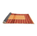 Sideview of Abstract Orange Modern Rug, abs161org