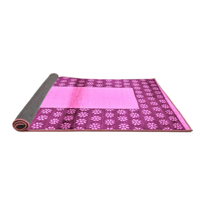 Sideview of Abstract Purple Modern Rug, abs161pur
