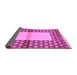 Sideview of Abstract Purple Modern Rug, abs161pur