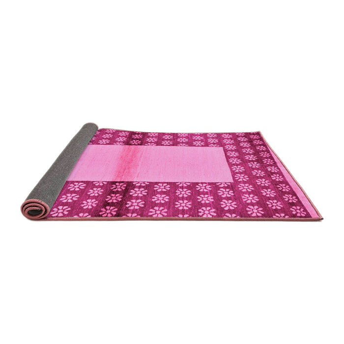 Sideview of Abstract Pink Modern Rug, abs161pnk