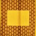 Square Abstract Yellow Modern Rug, abs161yw