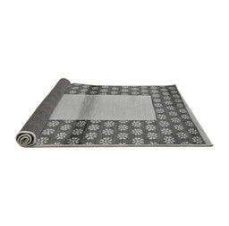 Sideview of Abstract Gray Modern Rug, abs161gry