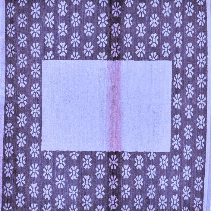 Square Abstract Blue Modern Rug, abs161blu