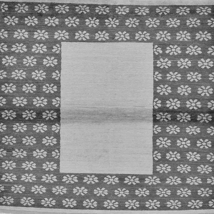 Square Abstract Gray Modern Rug, abs161gry