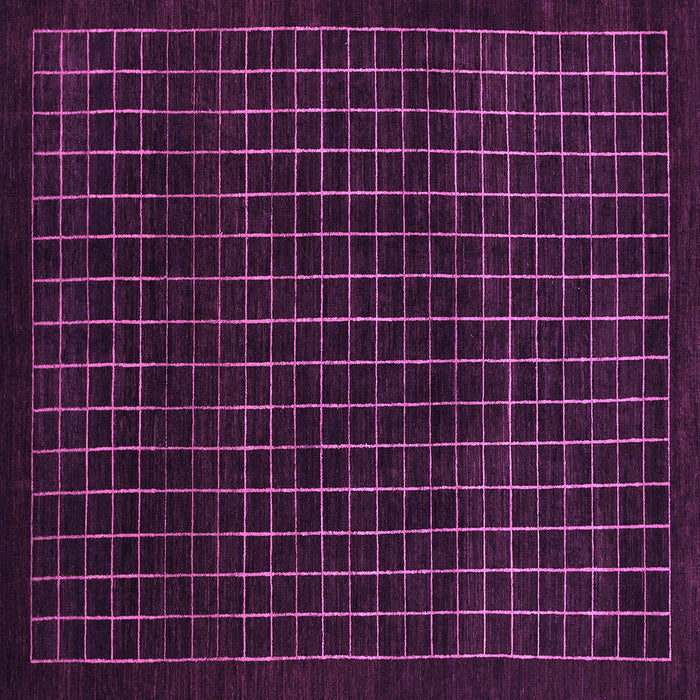Square Machine Washable Abstract Purple Modern Area Rugs, wshabs1620pur