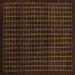 Square Machine Washable Abstract Brown Modern Rug, wshabs1620brn