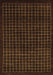 Machine Washable Abstract Brown Modern Rug, wshabs1620brn