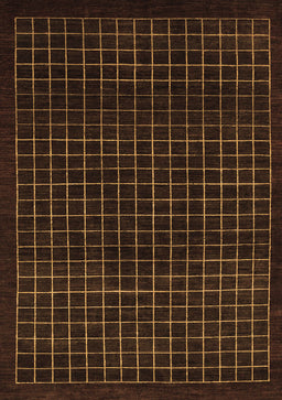 Abstract Brown Modern Rug, abs1620brn