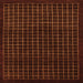 Square Abstract Orange Modern Rug, abs1620org