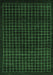 Machine Washable Abstract Emerald Green Modern Area Rugs, wshabs1620emgrn