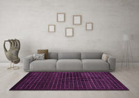 Machine Washable Abstract Purple Modern Rug, wshabs1620pur