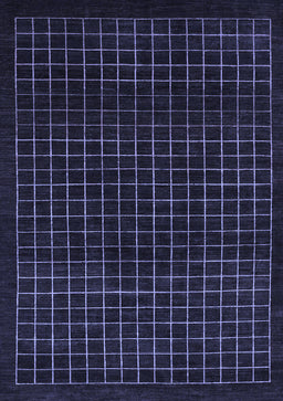 Abstract Blue Modern Rug, abs1620blu