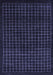 Abstract Blue Modern Rug, abs1620blu