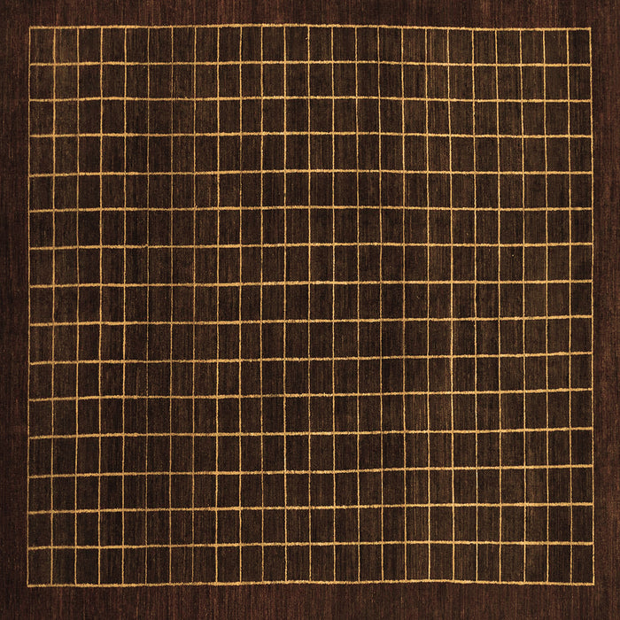 Square Abstract Brown Modern Rug, abs1620brn