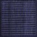 Square Abstract Blue Modern Rug, abs1620blu