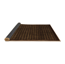 Sideview of Abstract Brown Modern Rug, abs1620brn