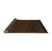 Sideview of Abstract Brown Modern Rug, abs1620brn