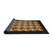 Sideview of Abstract Cinnamon Brown Modern Rug, abs1621