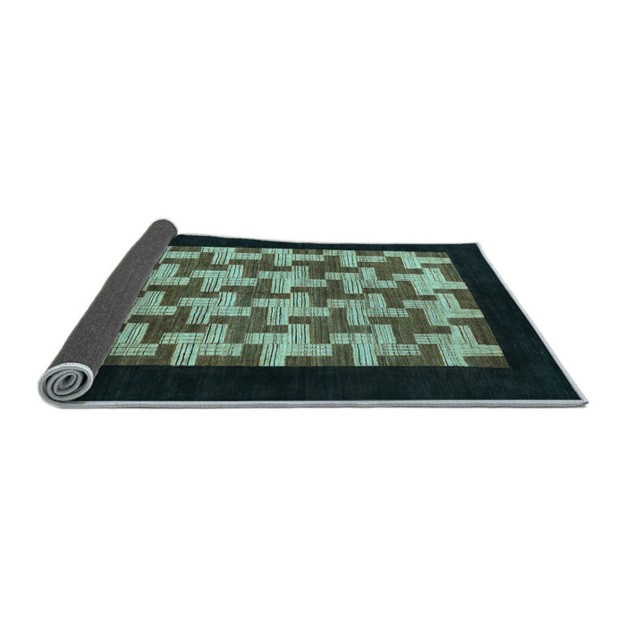 Sideview of Abstract Light Blue Modern Rug, abs1621lblu