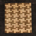 Square Abstract Cinnamon Brown Modern Rug, abs1621