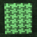 Square Machine Washable Abstract Emerald Green Modern Area Rugs, wshabs1621emgrn