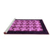 Sideview of Machine Washable Abstract Purple Modern Area Rugs, wshabs1621pur