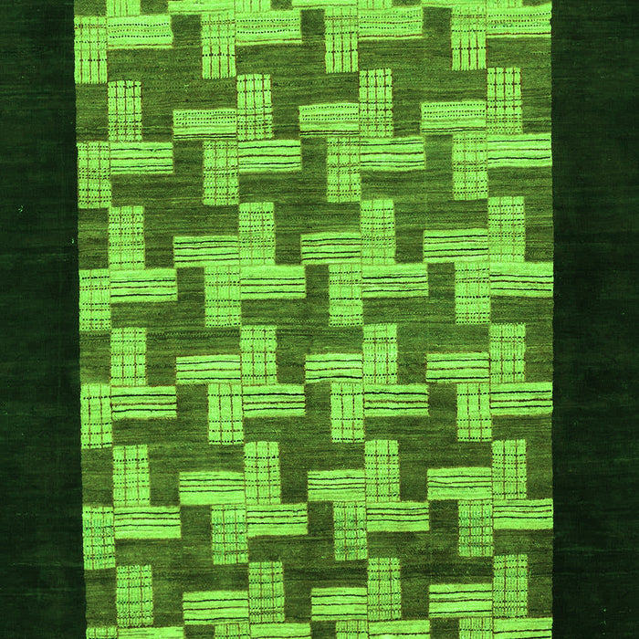 Abstract Green Modern Rug, abs1621grn