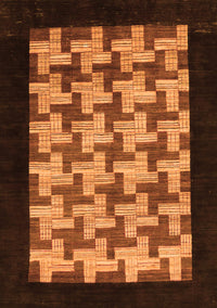 Abstract Orange Modern Rug, abs1621org