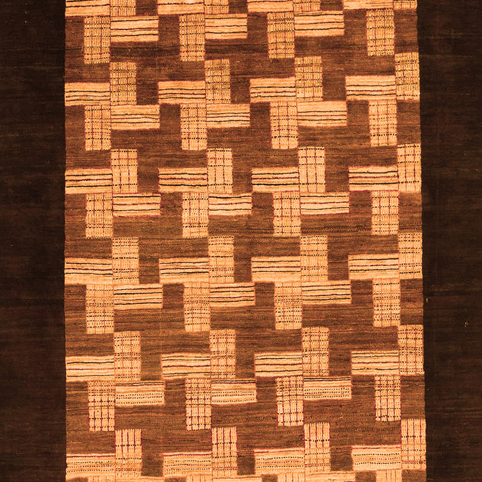 Abstract Orange Modern Rug, abs1621org