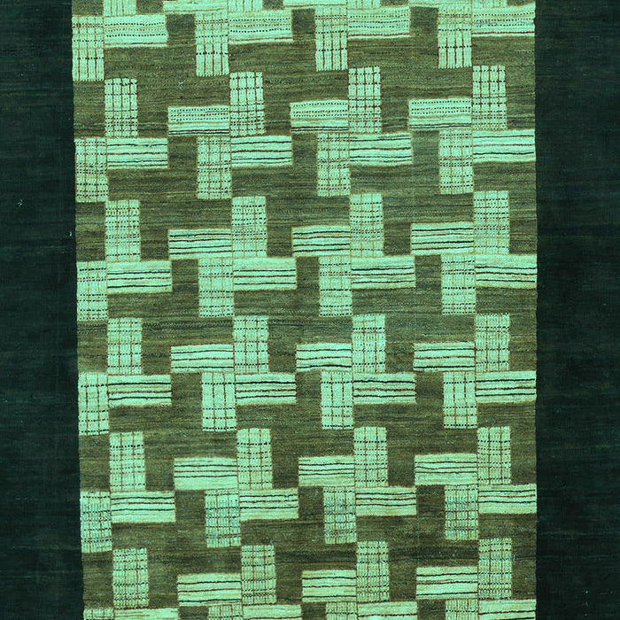 Abstract Turquoise Modern Rug, abs1621turq