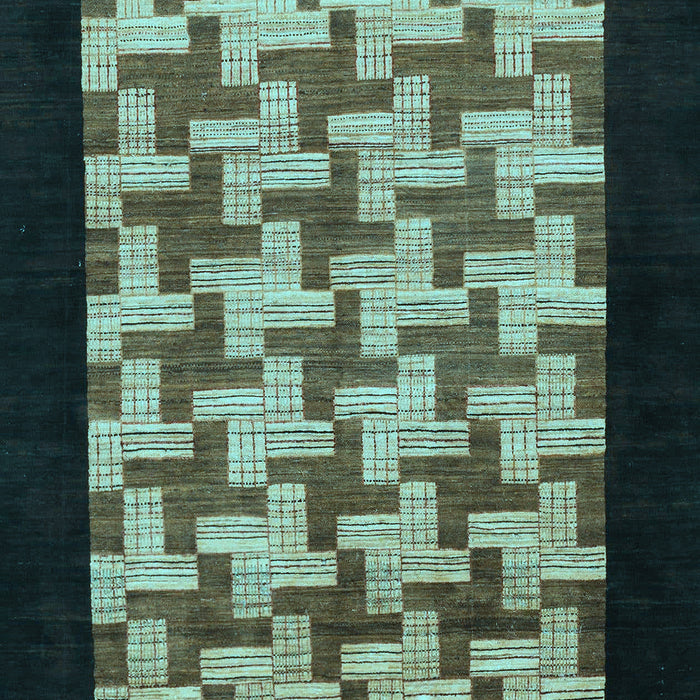 Abstract Light Blue Modern Rug, abs1621lblu
