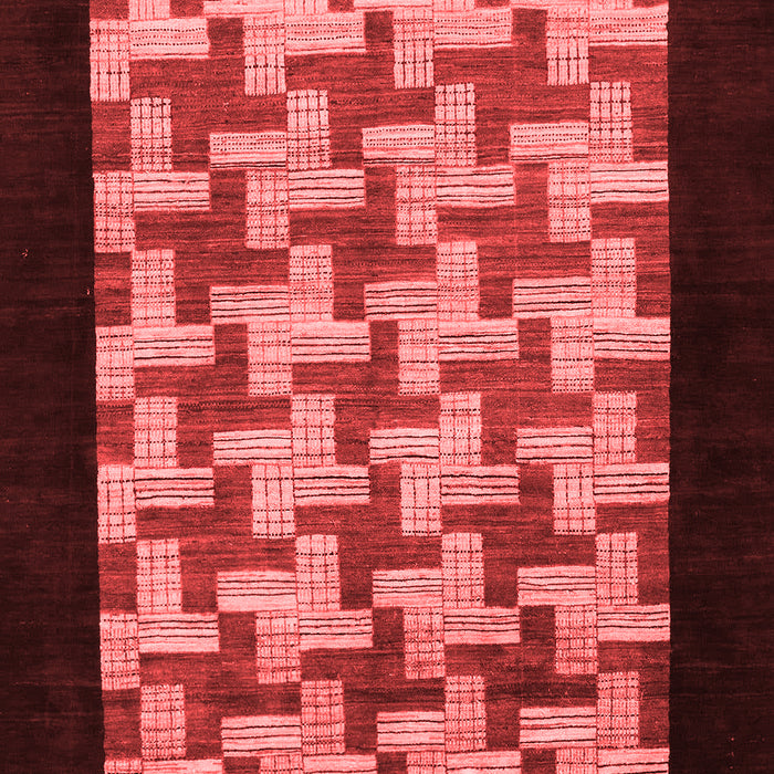 Abstract Red Modern Area Rugs
