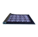 Sideview of Abstract Blue Modern Rug, abs1621blu