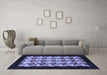 Machine Washable Abstract Blue Modern Rug in a Living Room, wshabs1621blu