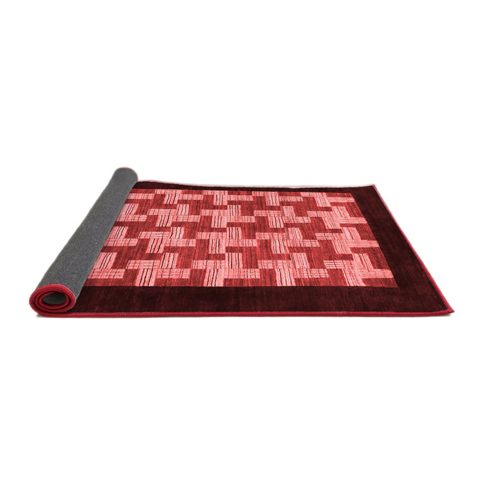 Abstract Red Modern Area Rugs