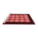 Modern Red Washable Rugs