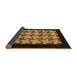 Sideview of Abstract Brown Modern Rug, abs1621brn