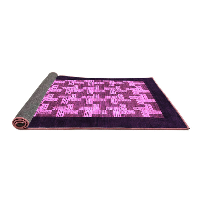 Sideview of Abstract Purple Modern Rug, abs1621pur