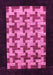 Machine Washable Abstract Pink Modern Rug, wshabs1621pnk