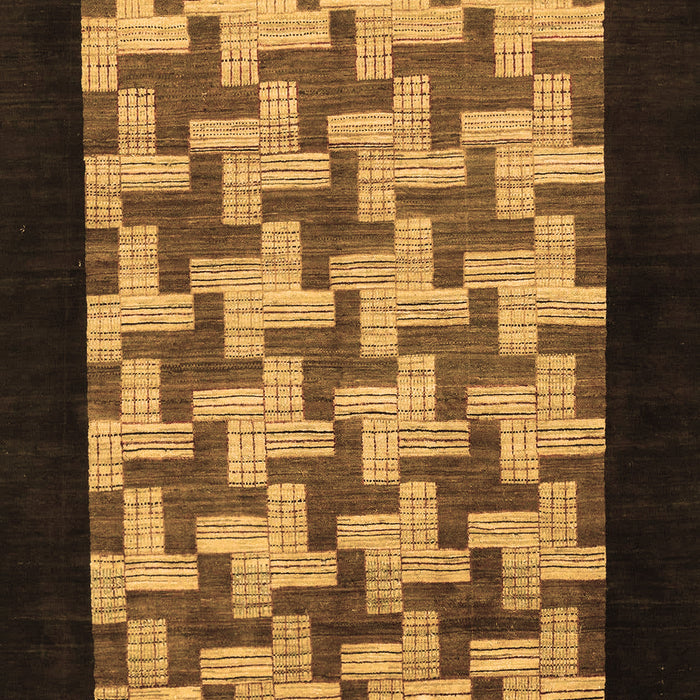 Abstract Brown Modern Rug, abs1621brn