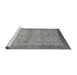 Sideview of Machine Washable Abstract Gray Modern Rug, wshabs1622gry