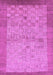 Machine Washable Abstract Purple Modern Area Rugs, wshabs1622pur